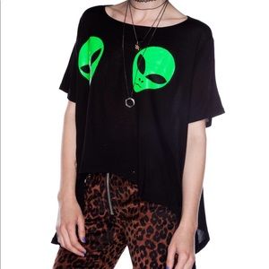 UNIF Alien Boob Crop Top Rare Sold Out